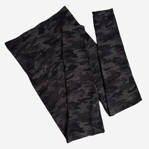 Spanx Leggings Small Womens Gray Camo Stretch High Waist Camouflage RN112121